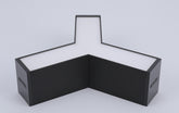Накладной светодиодный светильник LED 12 Вт, черный (TEKLED)