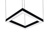 Светильник алюминиевый 36W/m W50/24V, H50мм S/U, подвесной, шестигранный (6х250) 12