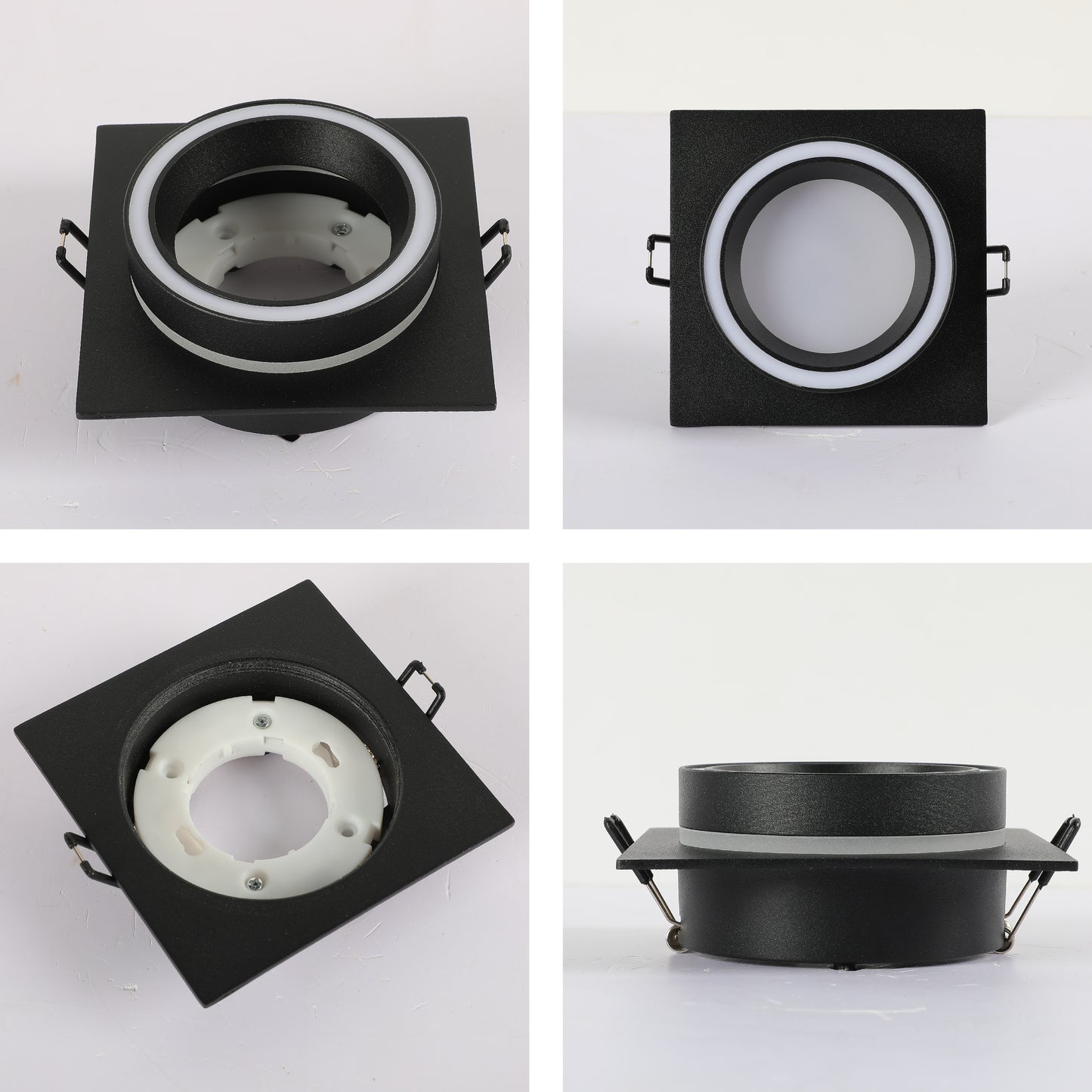 Low UGR Fixed Recessed FR505 GX53 Downlighter Square