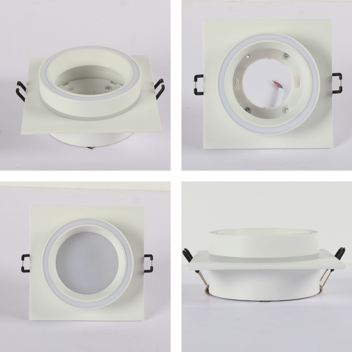 Low UGR Fixed Recessed FR505 GX53 Downlighter Square