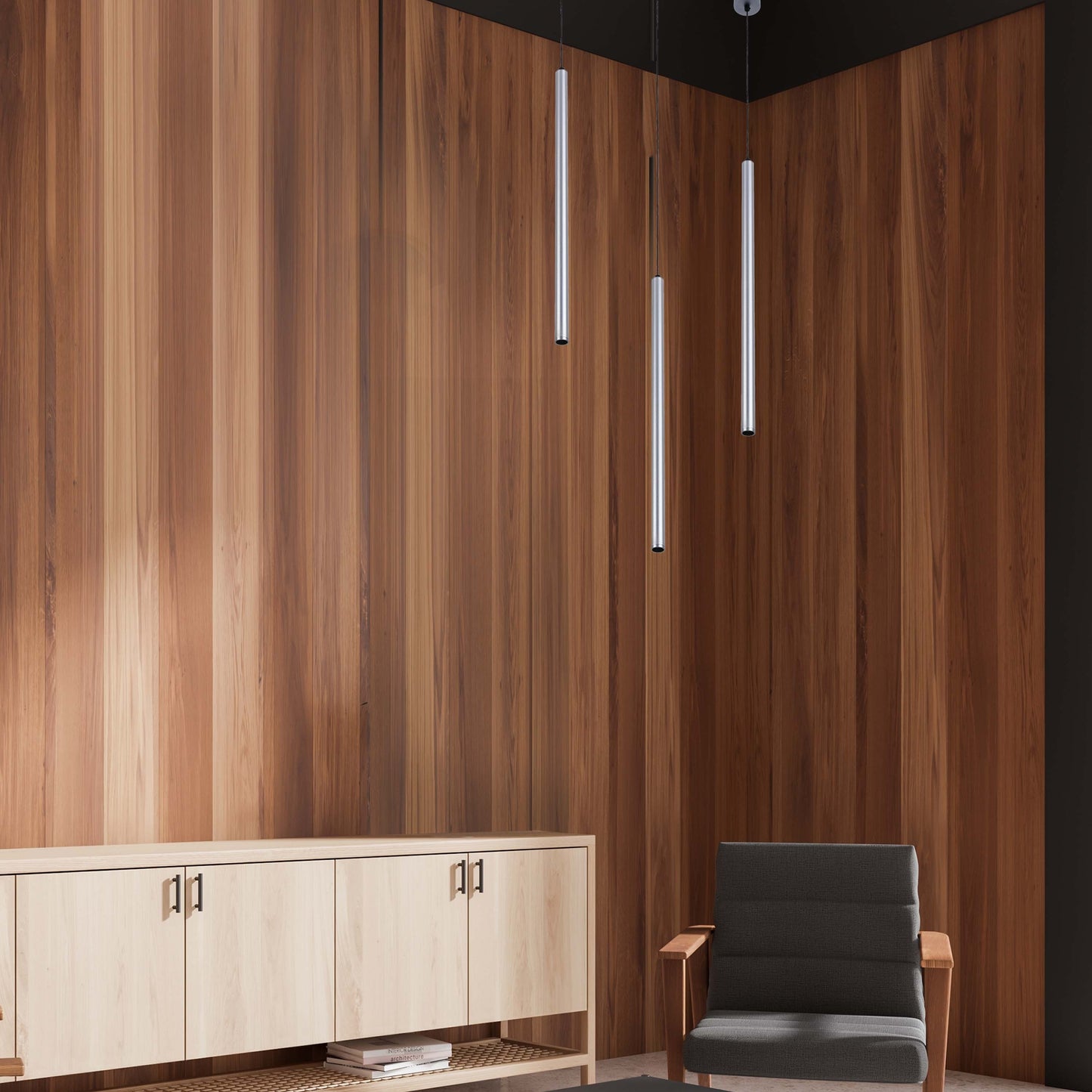 Cylindrical Suspension Light Single Head Integrated LED Modern Cylinder Pendant Ceiling