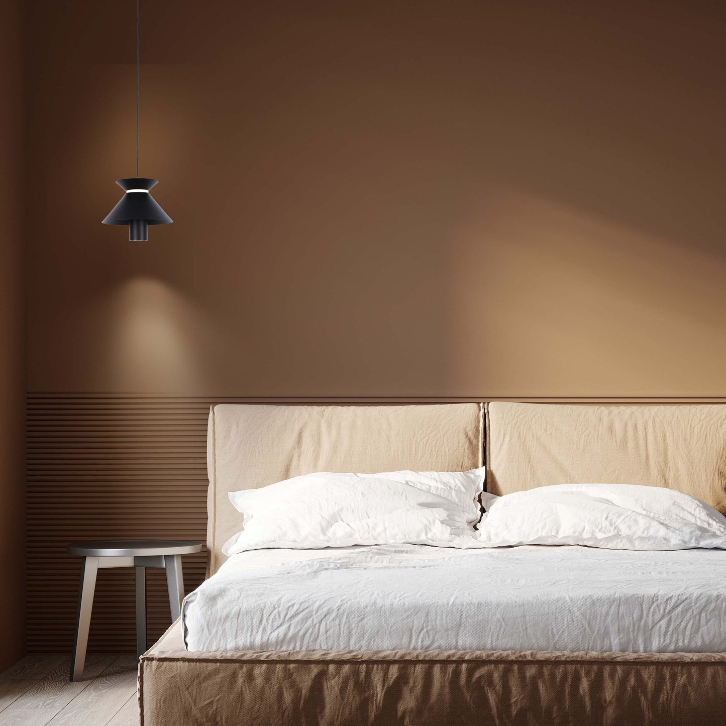 Geometric Hat Plate Suspension Light Single Head Hanging Lamp Integrated LED Modern Cylinder Pendant Ceiling Light Suspended Downlight