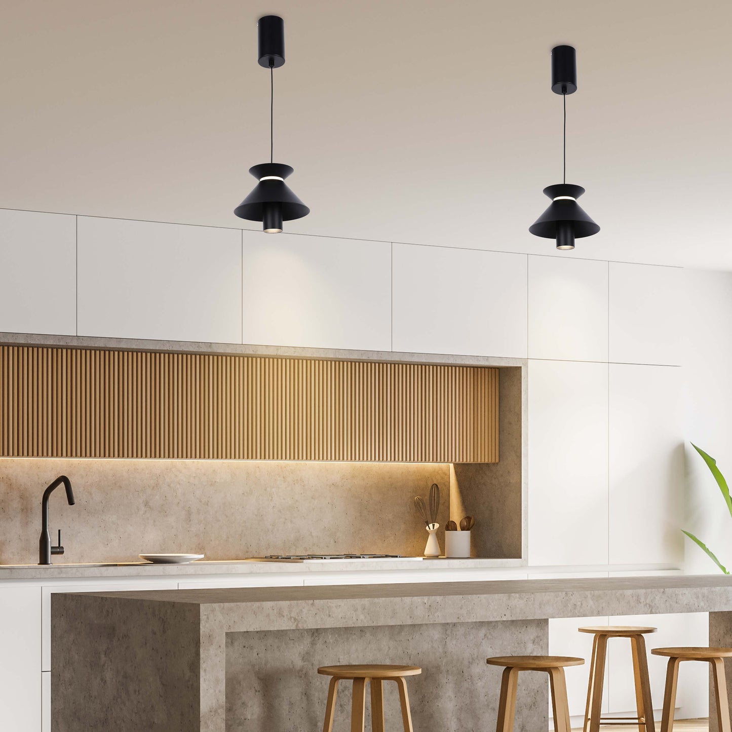 Geometric Hat Plate Suspension Light Single Head Hanging Lamp Integrated LED Modern Cylinder Pendant Ceiling Light Suspended Downlight