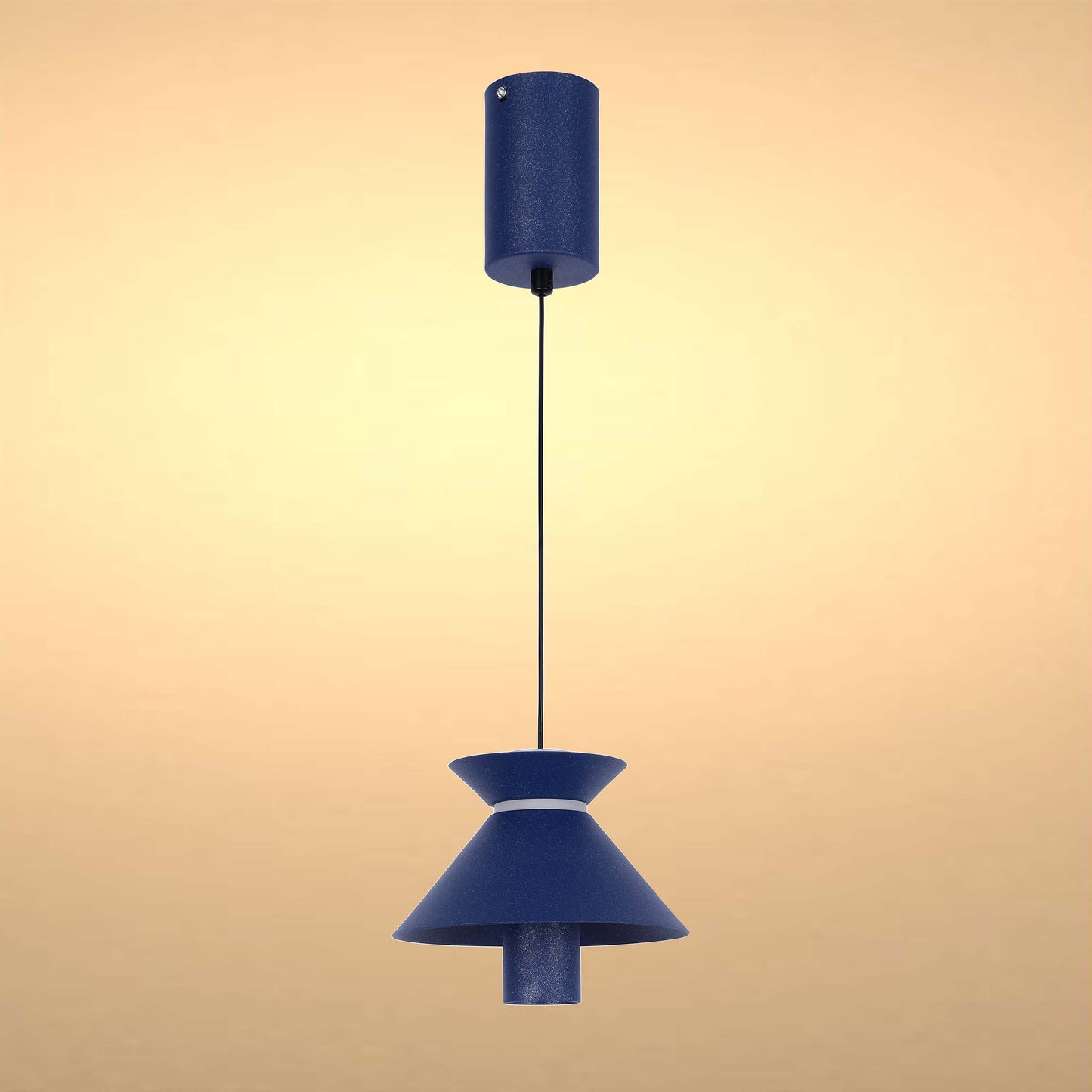 Geometric Hat Plate Suspension Light Single Head Hanging Lamp Integrated LED Modern Cylinder Pendant Ceiling Light Suspended Downlight