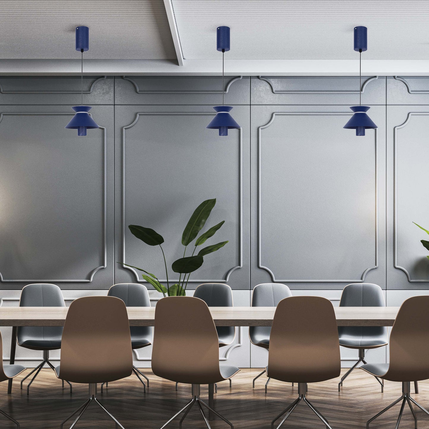 Geometric Hat Plate Suspension Light Single Head Hanging Lamp Integrated LED Modern Cylinder Pendant Ceiling Light Suspended Downlight