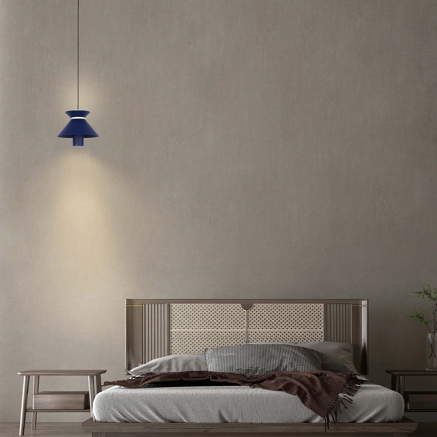Geometric Hat Plate Suspension Light Single Head Hanging Lamp Integrated LED Modern Cylinder Pendant Ceiling Light Suspended Downlight