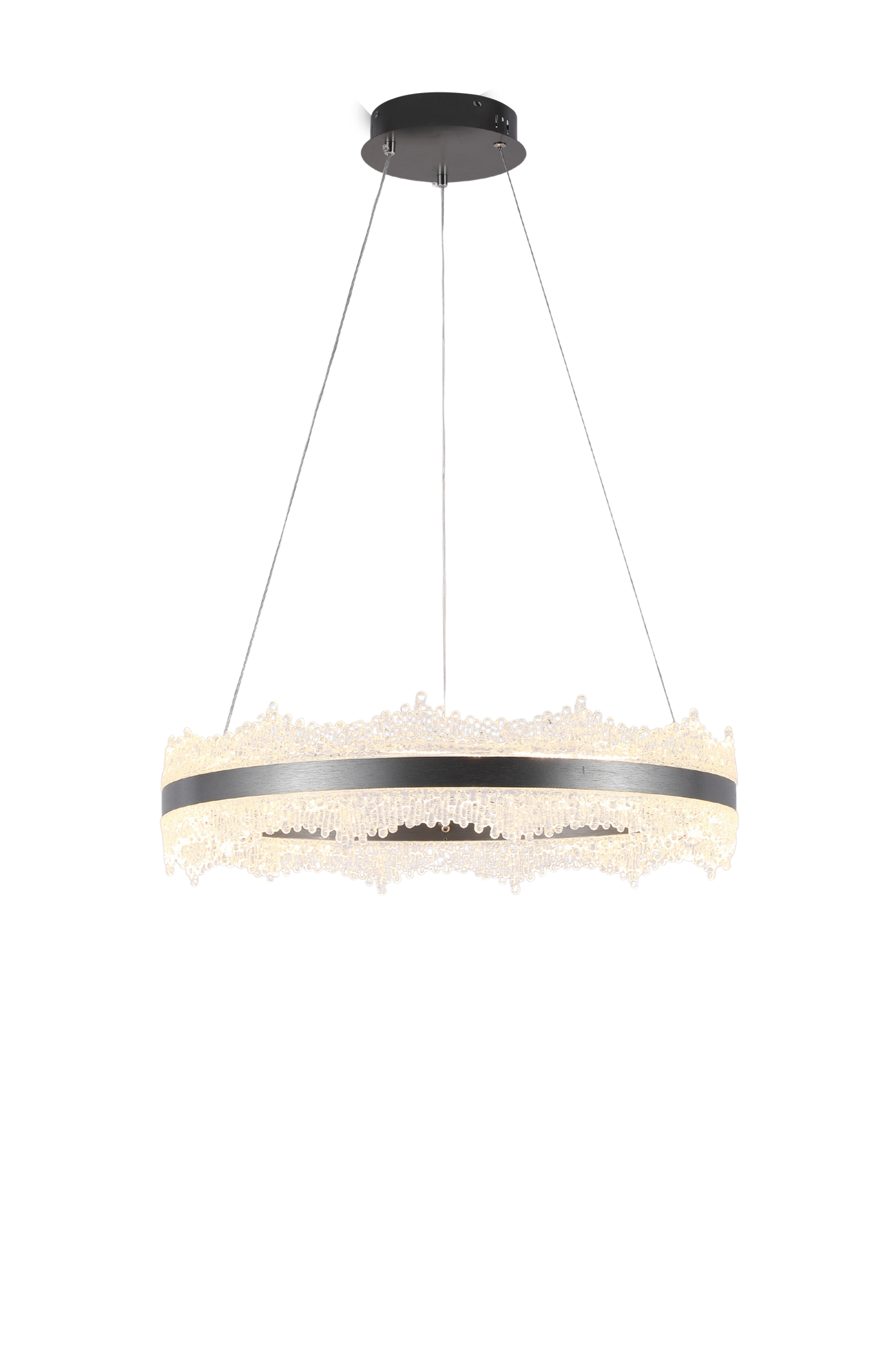 Подвесной светильник - LED Pendant Lamp Grey C029 D600 3000K