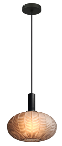 Светильник Pendant Lamp AB1334-P2 E27 Black Metal And Grey Glass