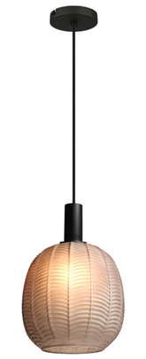 Светильник Pendant Lamp AB1334-P3 E27 Black Metal And Grey Glass