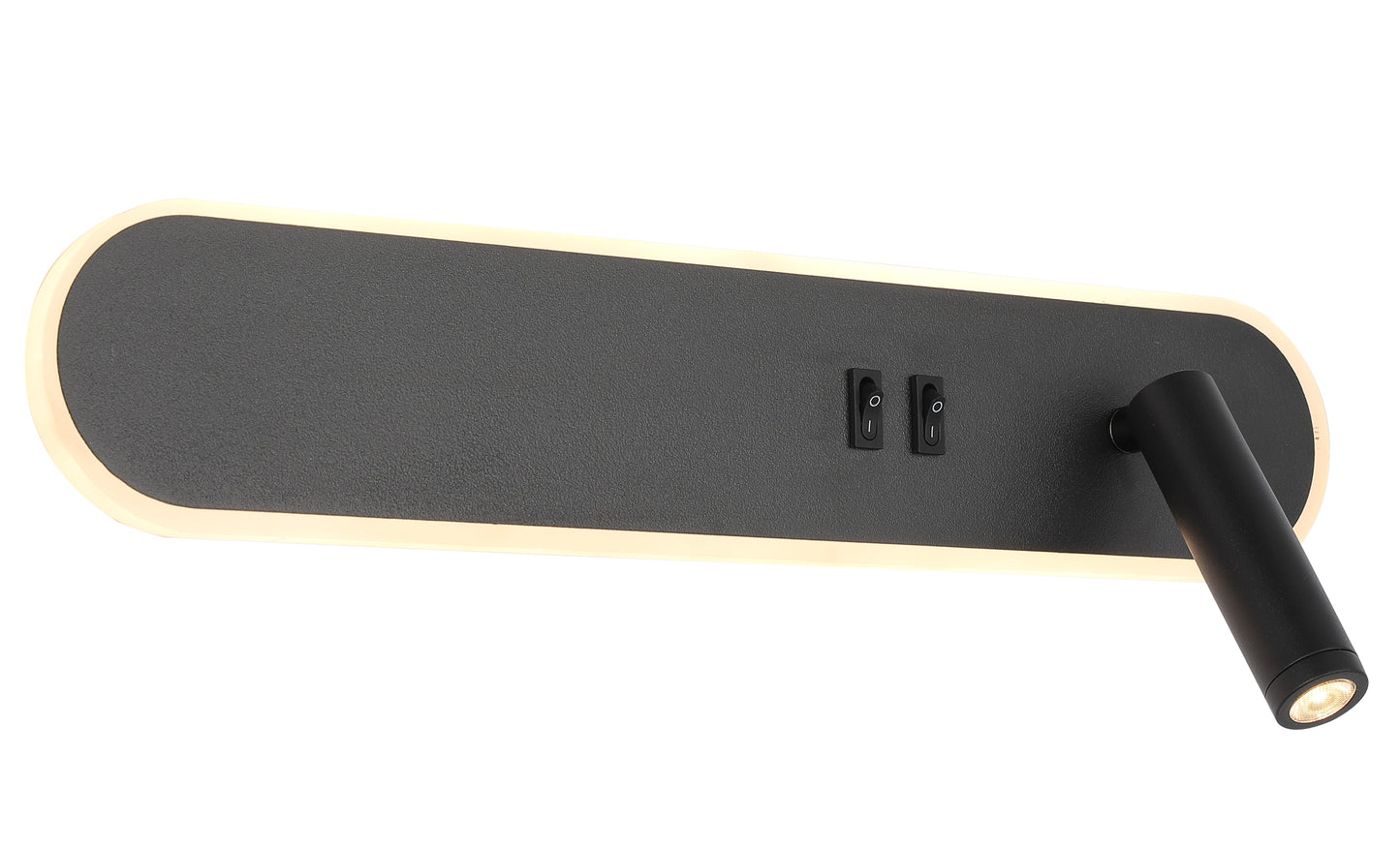 LED Wall Lamp Black K012 12W+2W 3CCT (TEKLED)