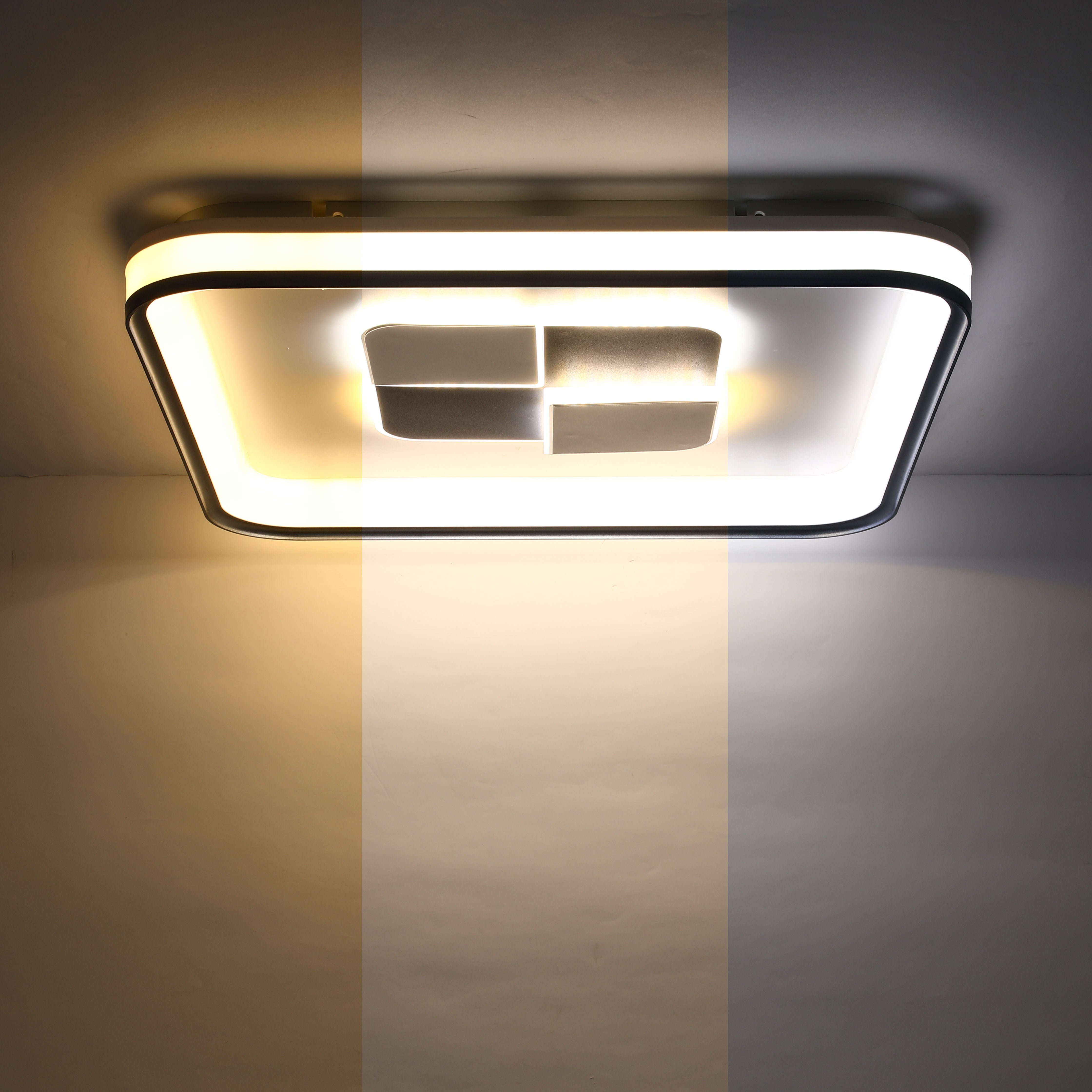 Светодиодный светильник LED 80W SQUARE/ROUND, белый, 3 цвета, диммируемый