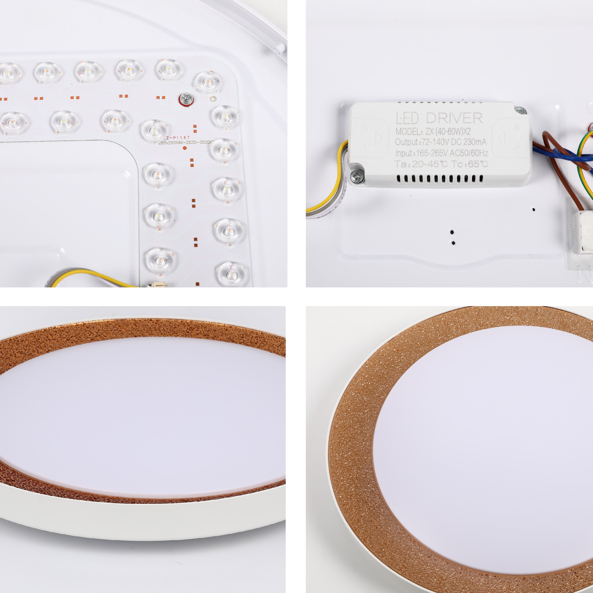 Светодиодный светильник LED 80W SQUARE/ROUND, белый, 3 цвета, диммируемый (Copy)