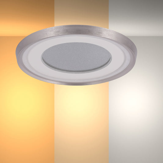 Потолочный светильник 8815 40W/50W, круглый, бело-шампанского цвета, с регулировкой цвета