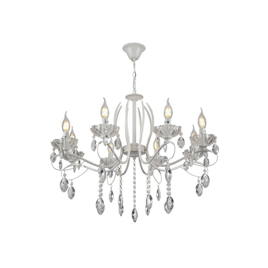Main image of Tabitha Mediterranean Elegant Transitional Elizabeth Style Crystal Chandelier Ceiling Light E14 | TEKLED 159-17708