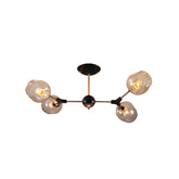 Люстра 8330 4xE27 GOLD+BLACK (TEKAVIZE)