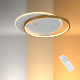 💡 Потолочный светильник FELLINI ROUND D550 — бело-золотой акцент и умная регулировка света