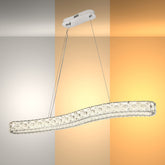 Serpentine Crystal Helix жарықдиодты аспалы люстра 80 Вт