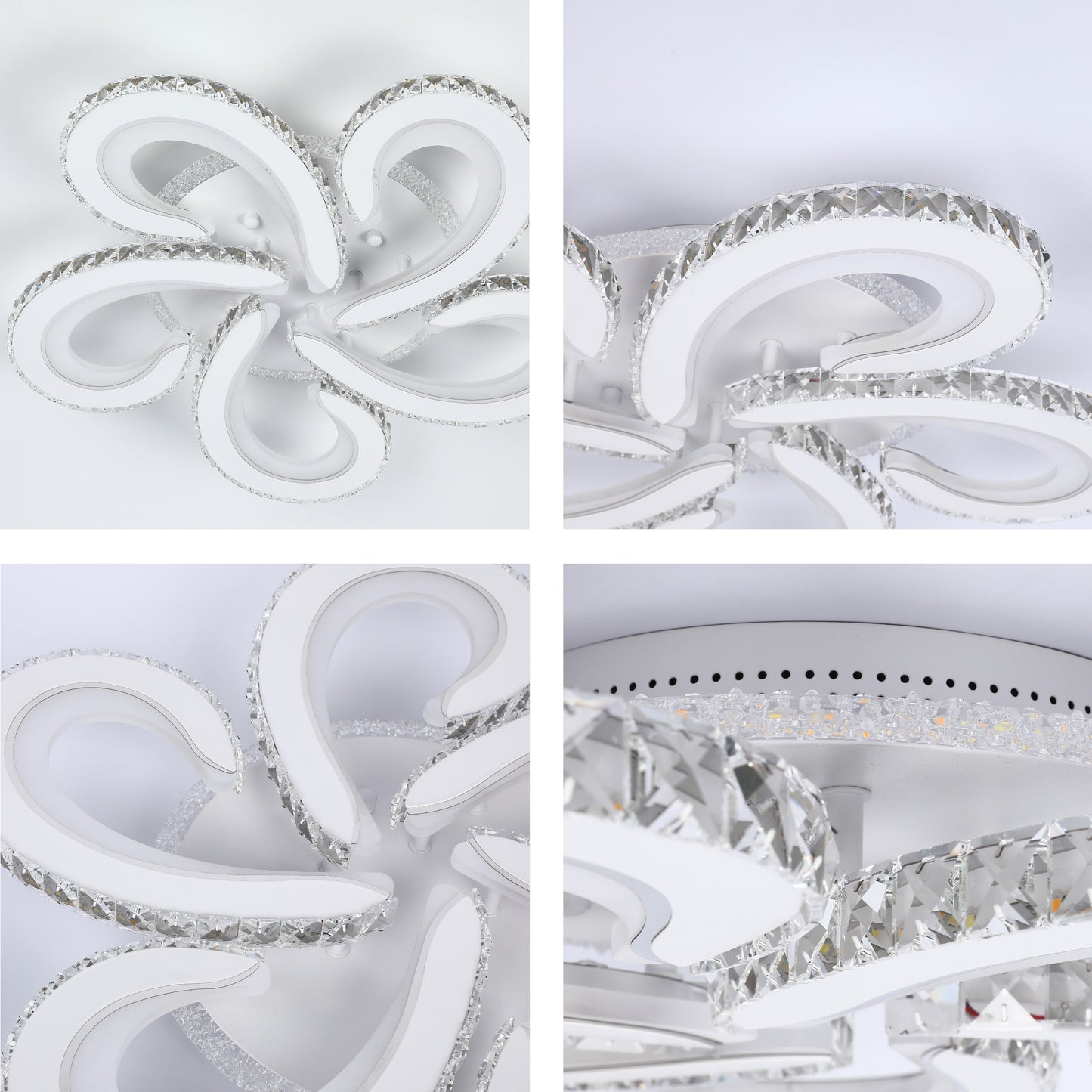 Потолочная LED люстра BS07xx (BS0717 / BS0719 / BS0721 / BS0728) – Хром, 3CCT