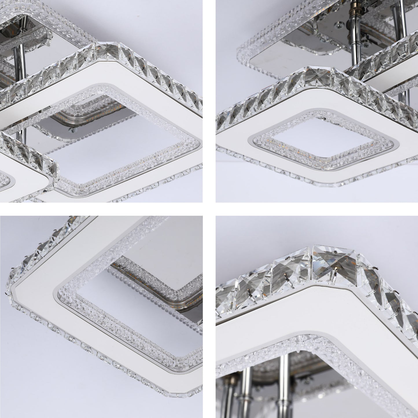 Потолочная LED люстра BS07xx (BS0717 / BS0719 / BS0721 / BS0728) – Хром, 3CCT