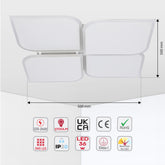 Современная потолочная люстра BS0732 — белый, 38W, 3CCT