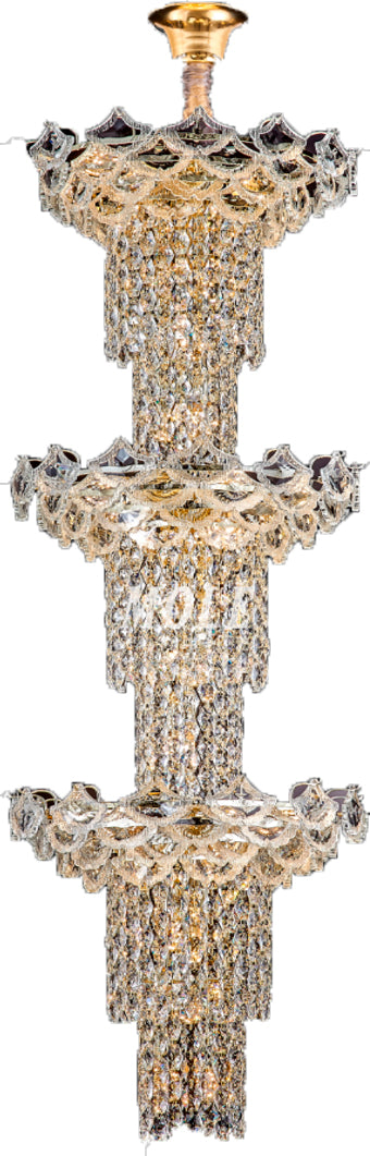 Люстра Chandelier M2123 45xE14 GOLD D500xH1900mm