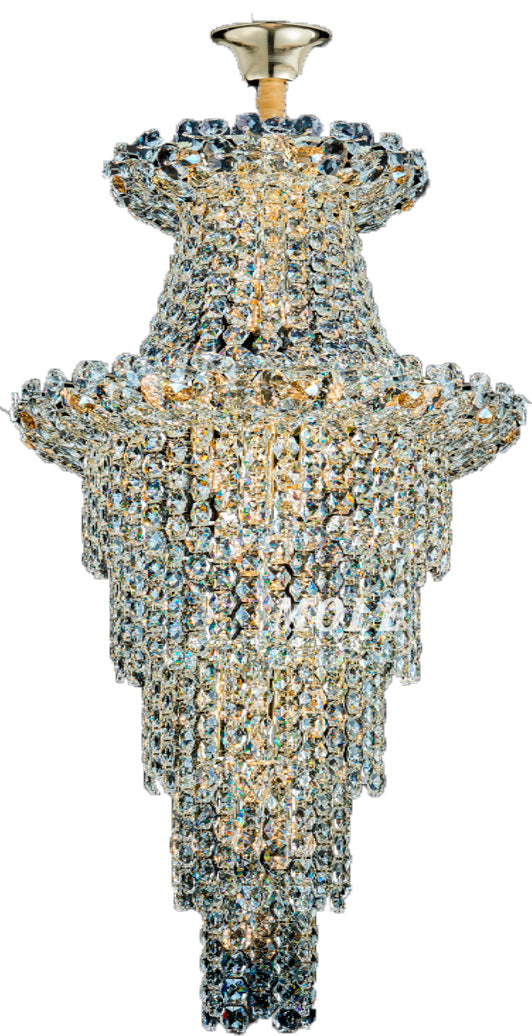 Люстра Chandelier M2158 42xE14 GOLD D700xH1950mm