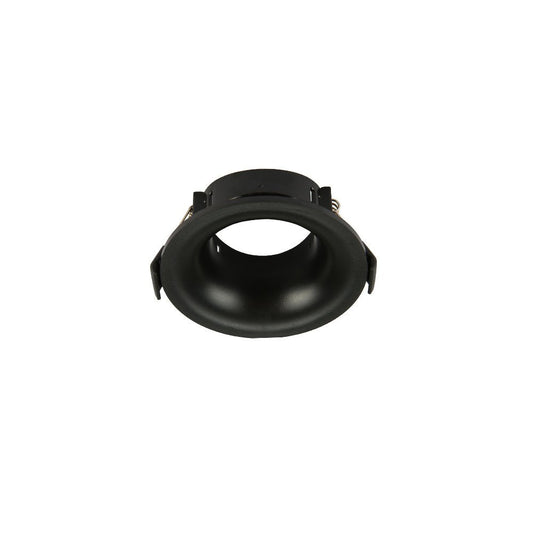 Main image of Round Anti Glare Polycarbonate Recessed Downlight GU10 Black 164-03007