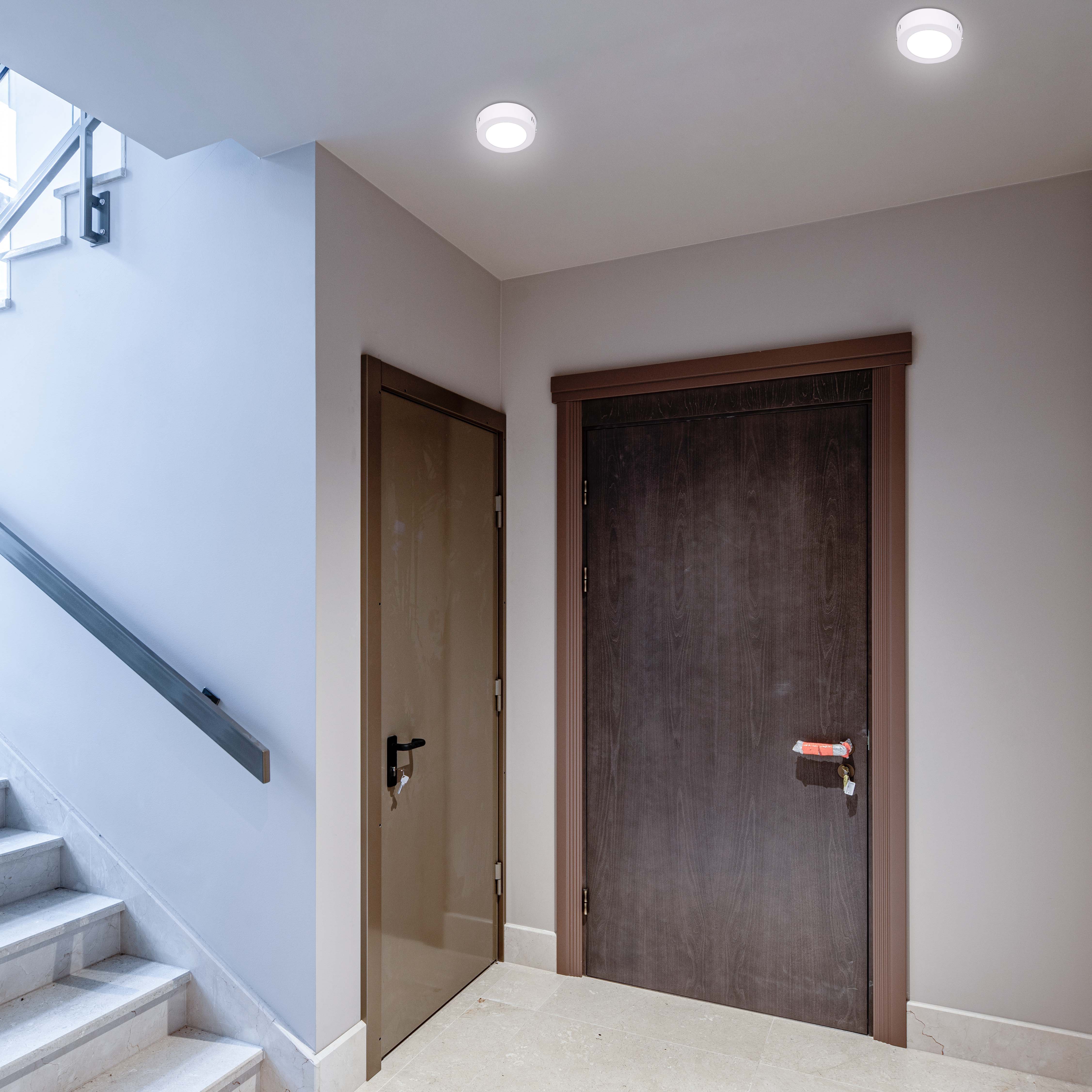Современный светильник LED-панель круглая — 6W / 12W / 18W, S/U, 4000K / 6000K