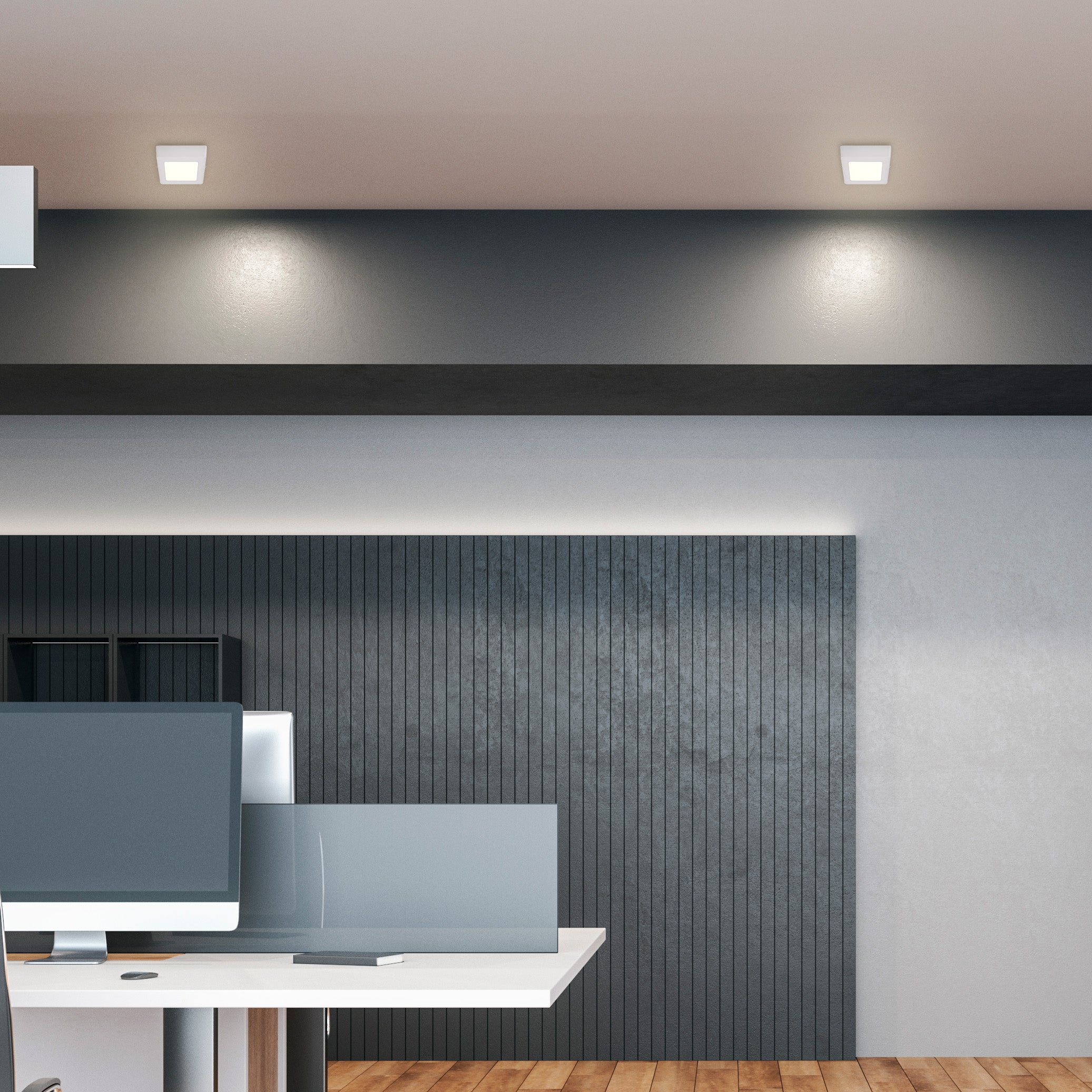 Современный светильник LED-панель квадратная — 6W / 18W / 24W, S/U, 4000K / 6000K