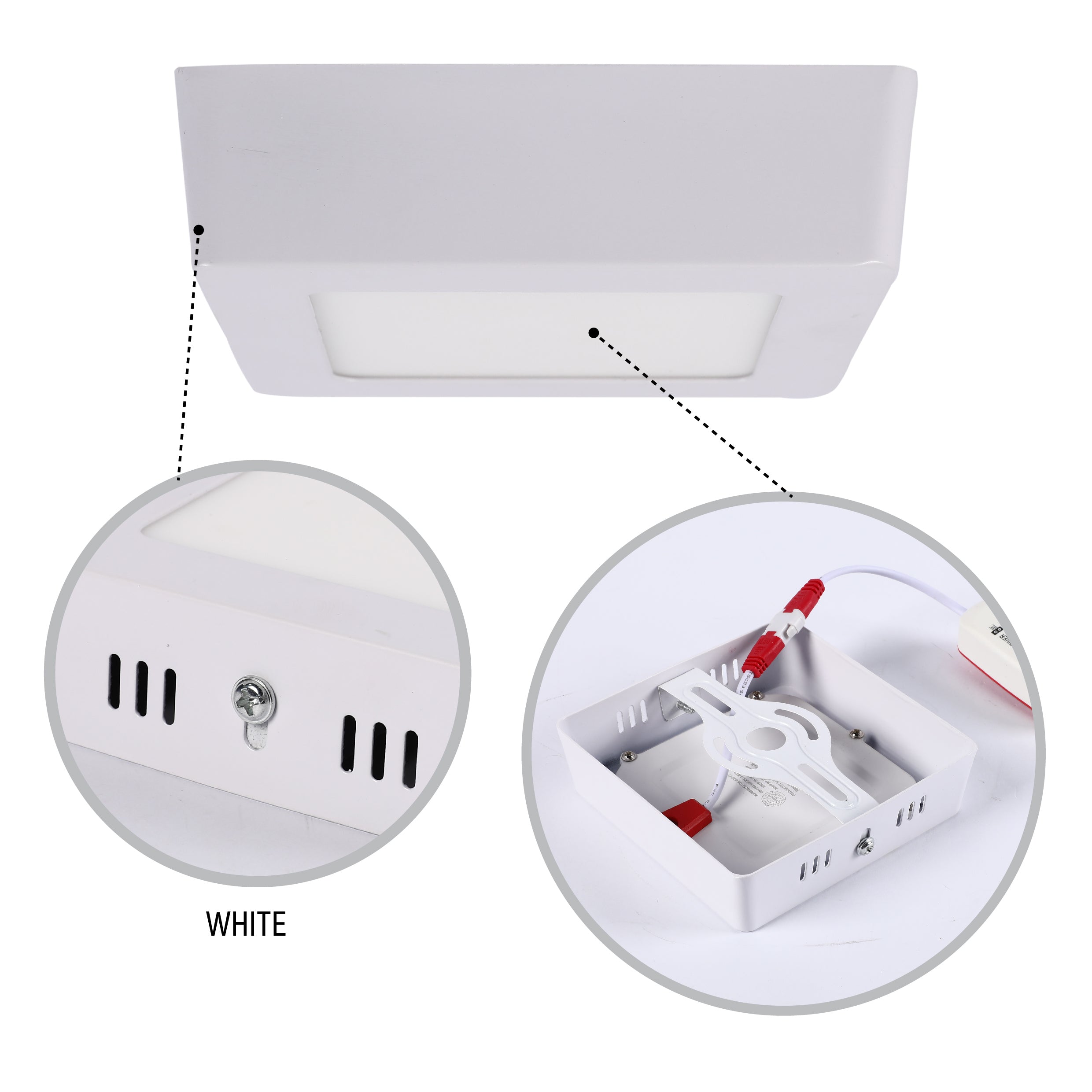 Современный светильник LED-панель квадратная — 6W / 18W / 24W, S/U, 4000K / 6000K