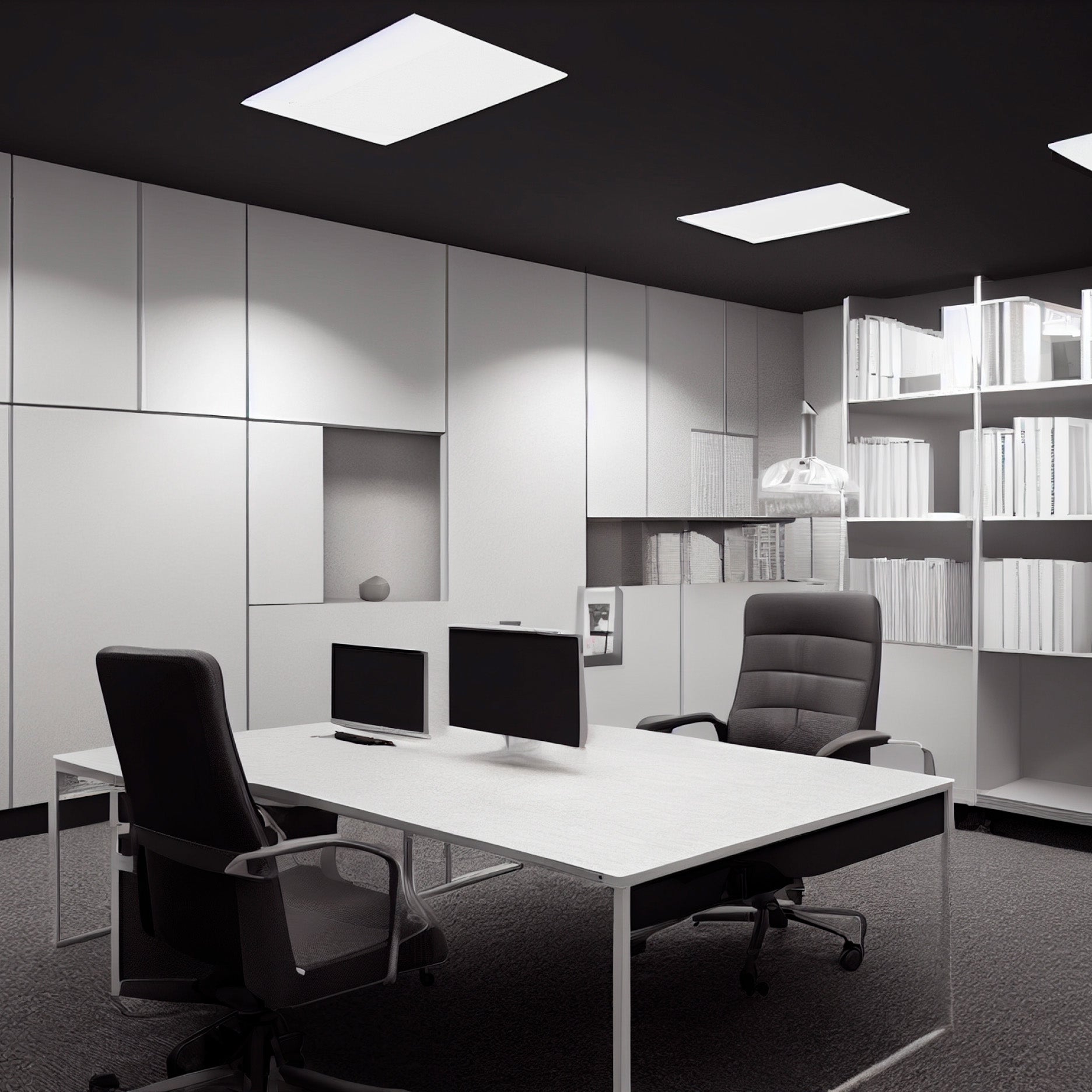 Современный светильник Backlit LED-панель — квадратная, 70W, 6000K, 595×595