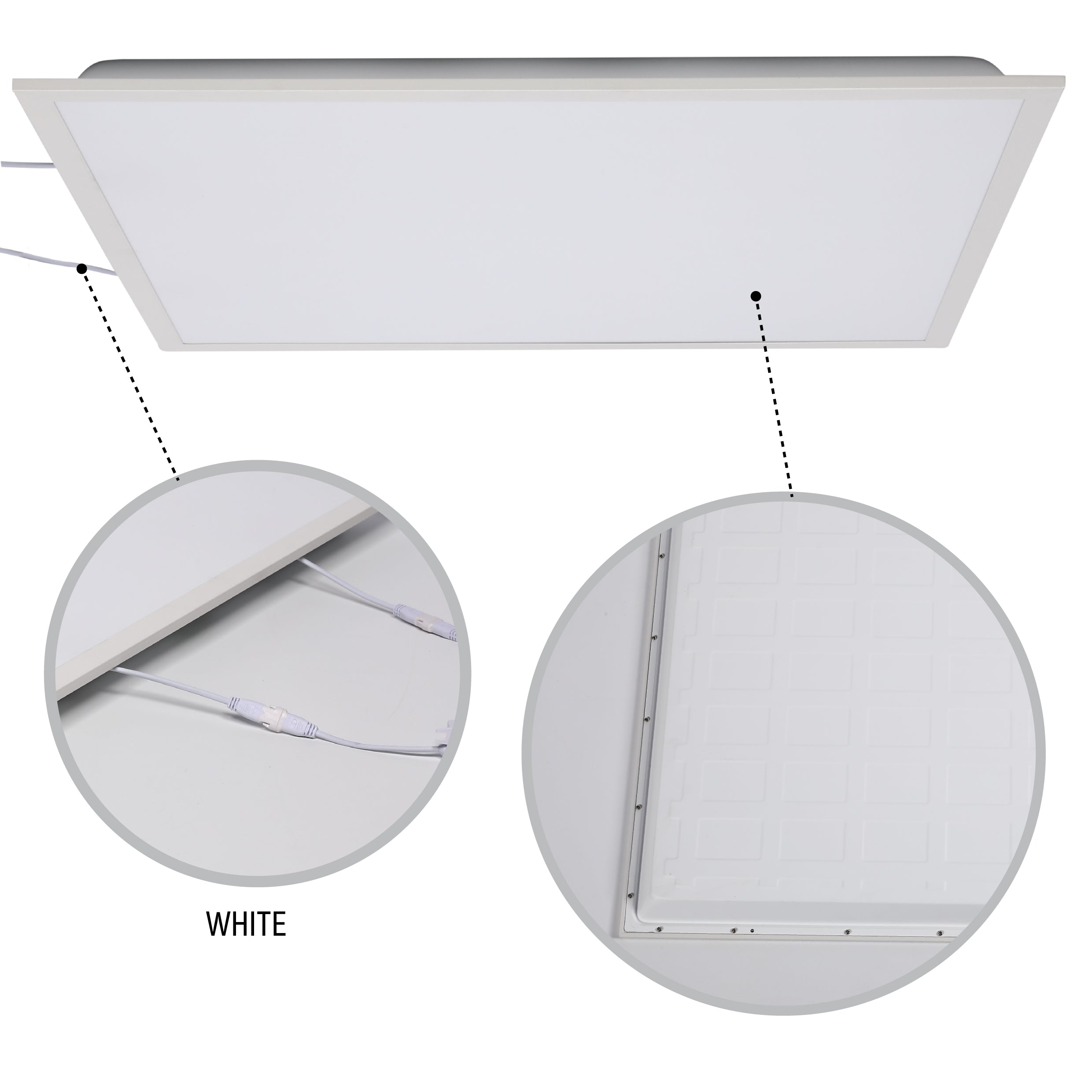 Современный светильник Backlit LED-панель — квадратная, 70W, 6000K, 595×595