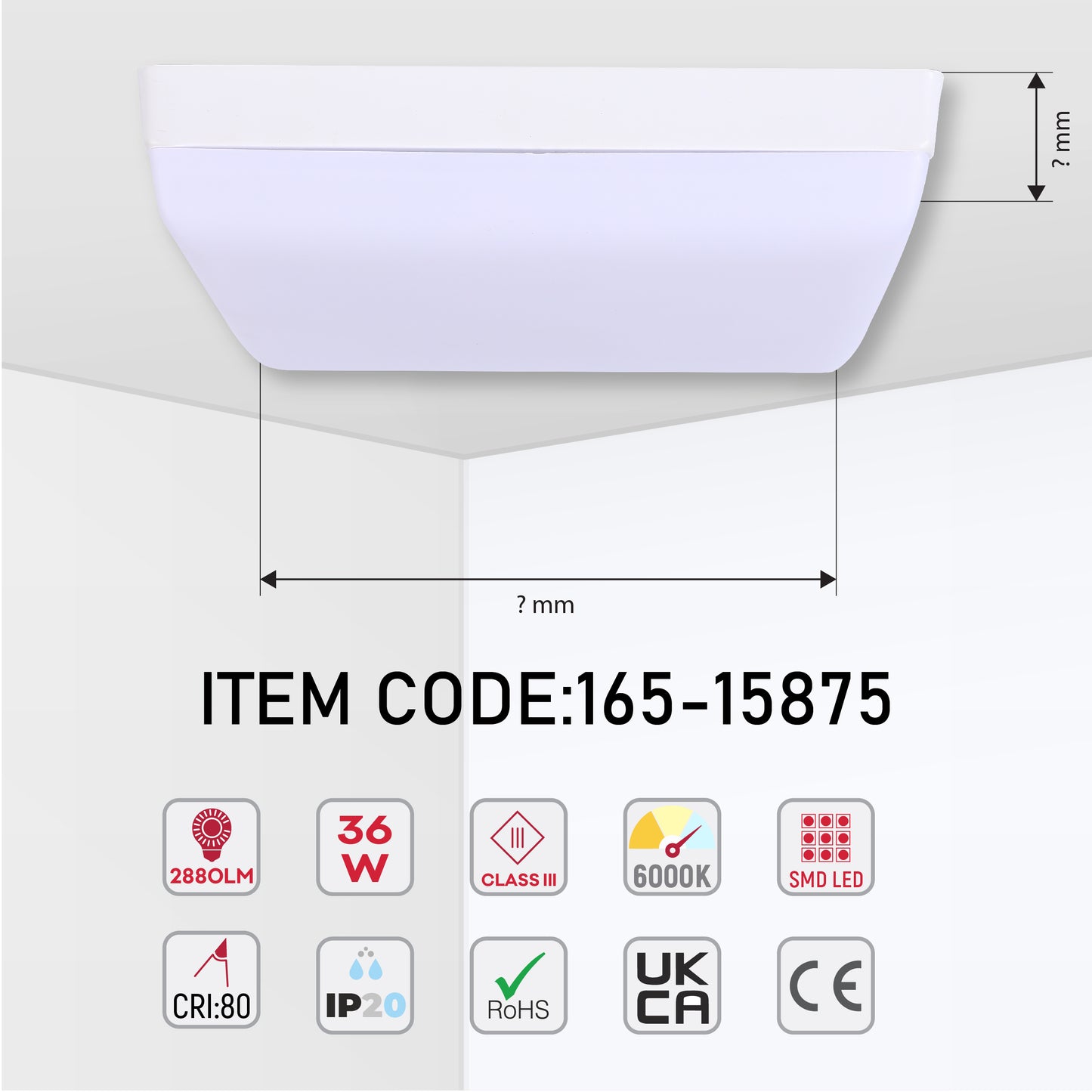 Светодиодная панель UNIVERSAL ROUND/QUADRO, 18W / 24W / 36W, 6000K