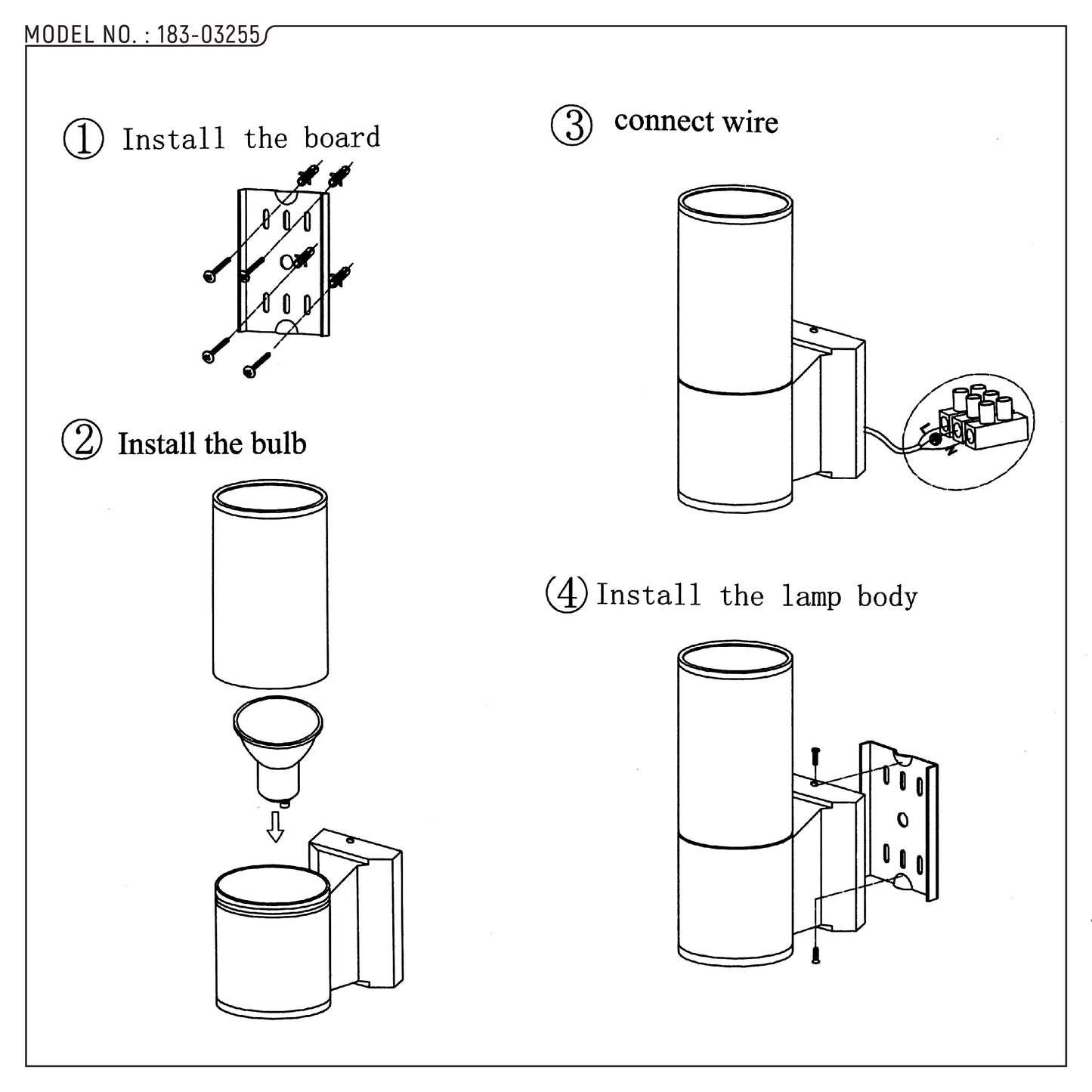 Настенный светильник LED 318G ECO (1×GU10, чёрный, IP54)