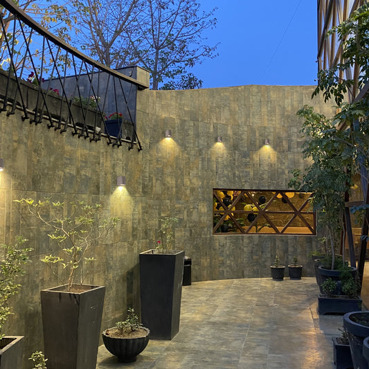 Настенный светильник LED 217G ECO (1×GU10, серебристо-серый, IP54)