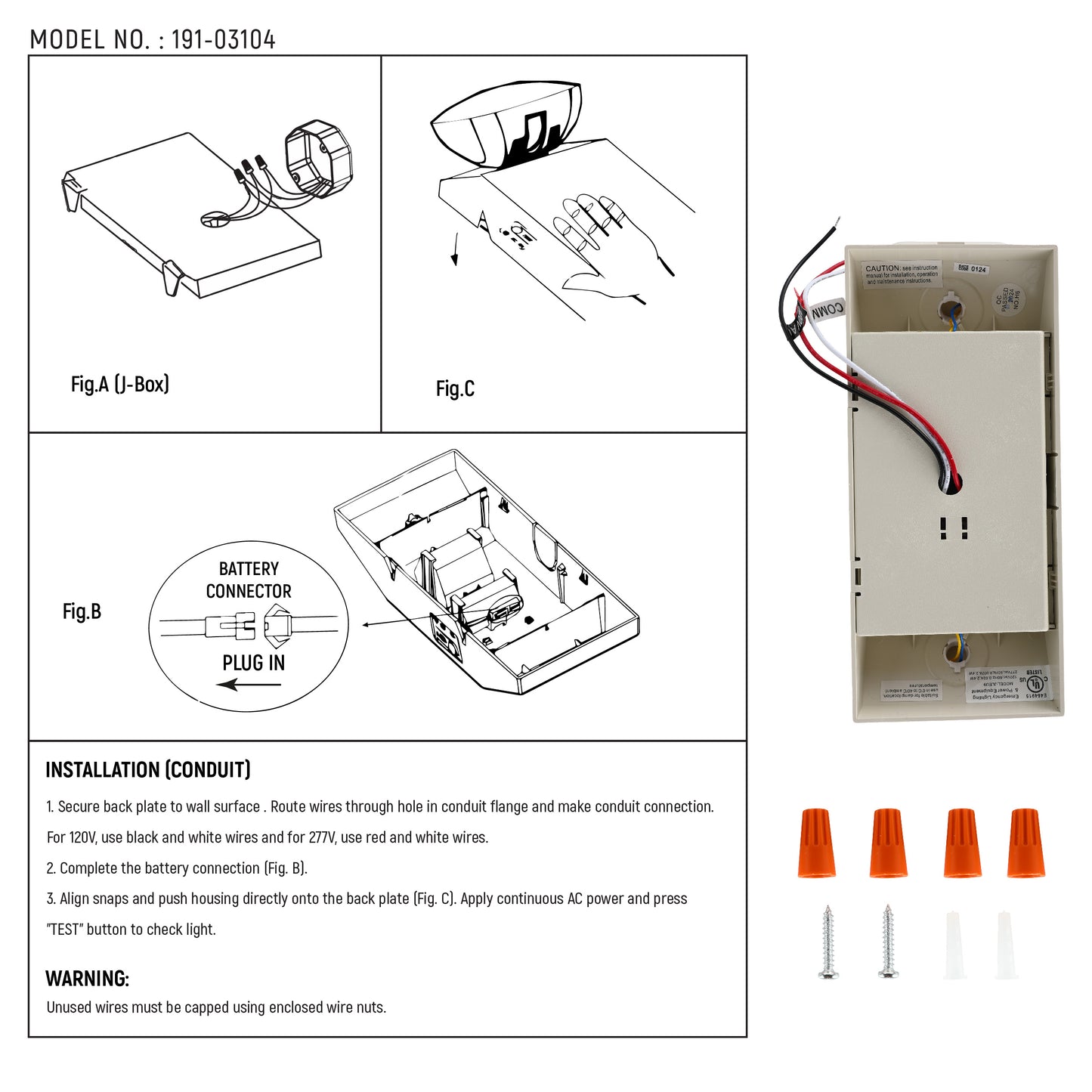 LED Светильник TLEU4 2.4W (Белый, 6500K)