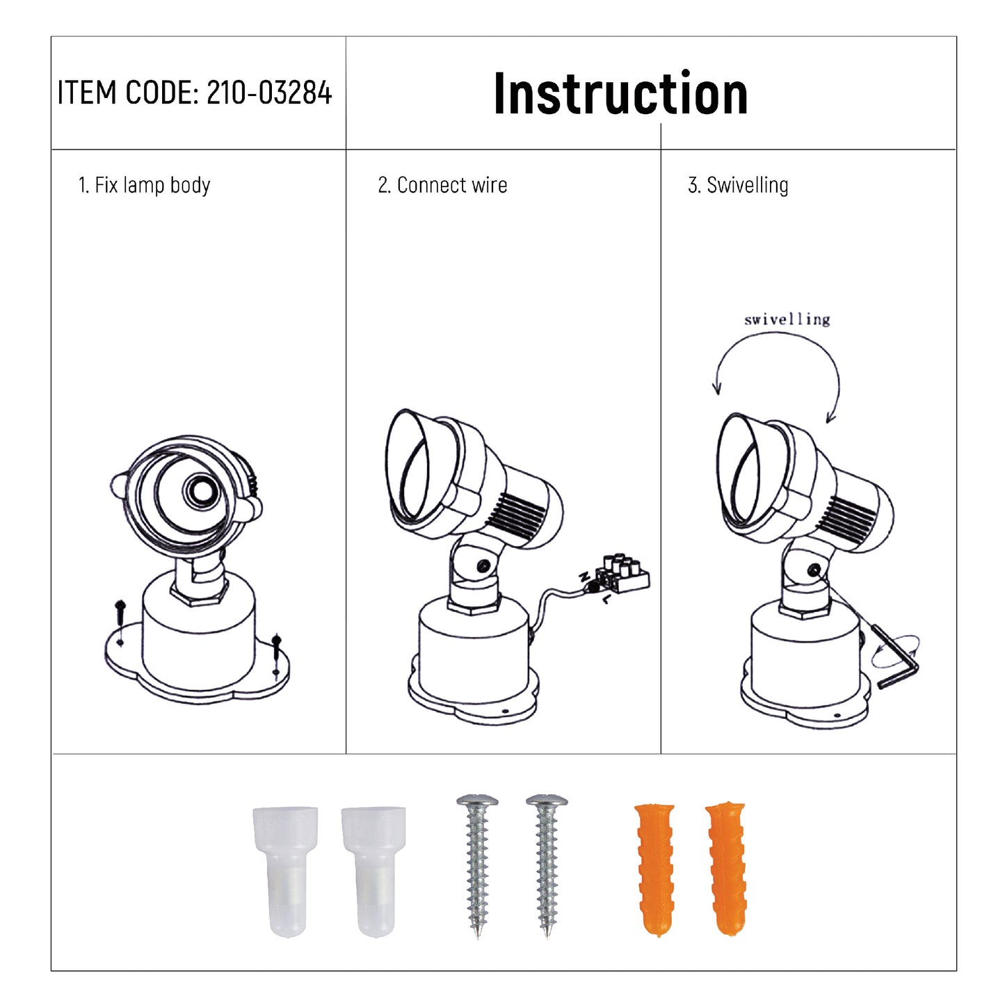 Парковый Прожектор GA010-SPIKE (Серый, IP65)