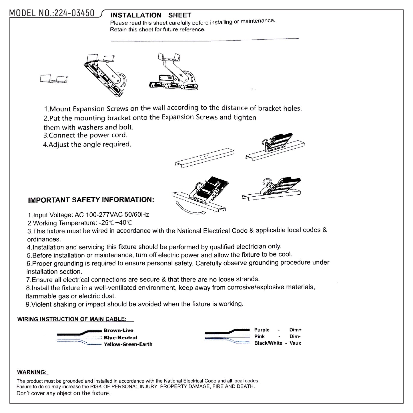 LED Прожектор (SPOT LIGHT) 300W (IP65)