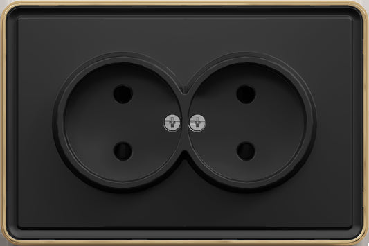 Розетка 2-я, б/з, с/у, серия SAKURA