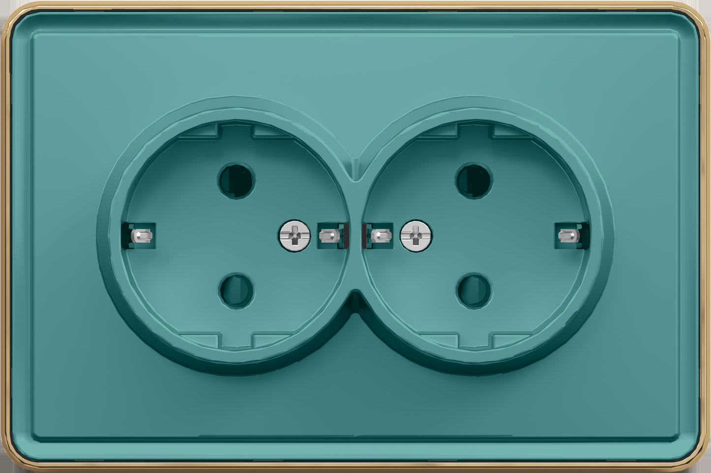 Розетка 2-я, с/з, с/у, серия SAKURA