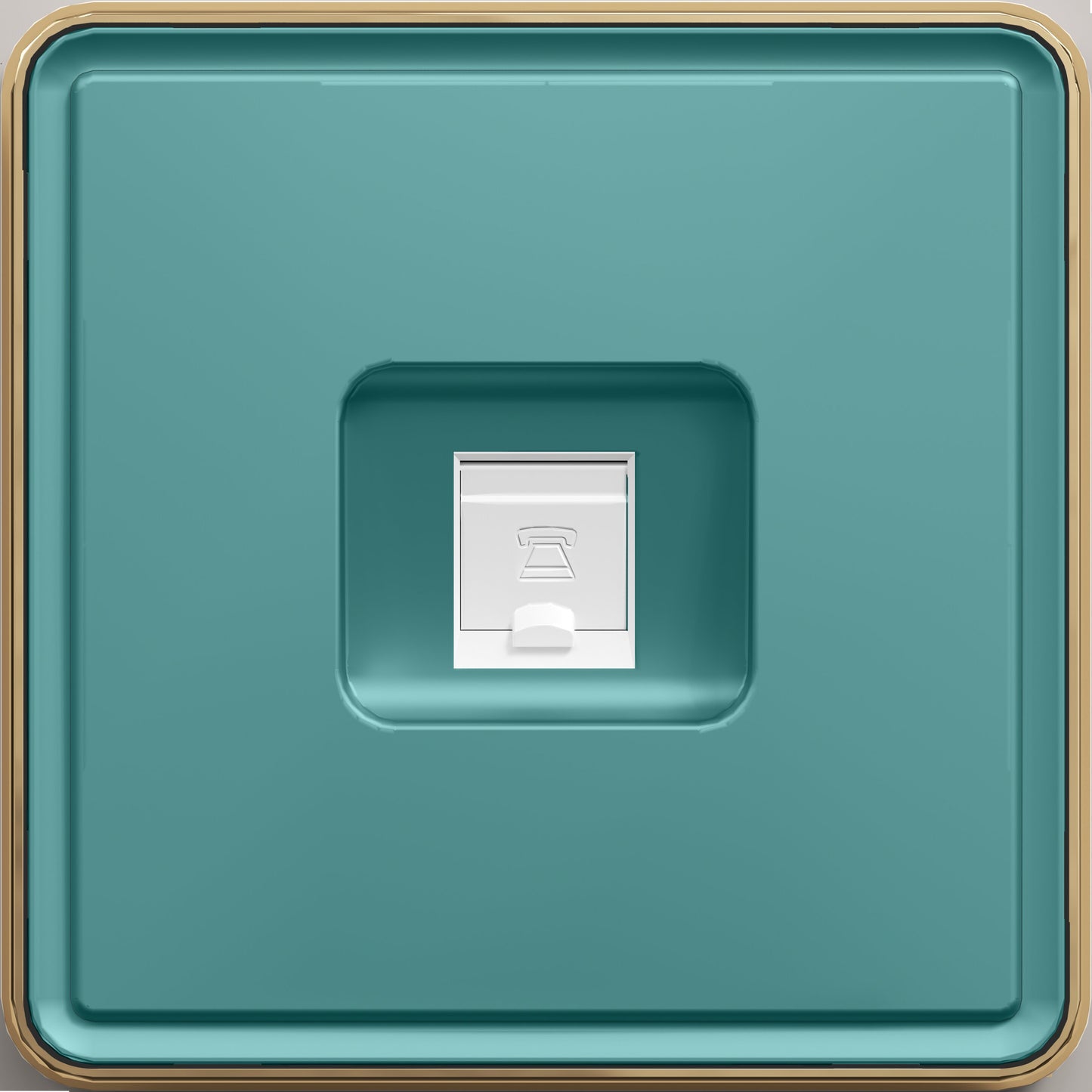 Розетка телефонная, RJ11, с/у, серия SAKURA