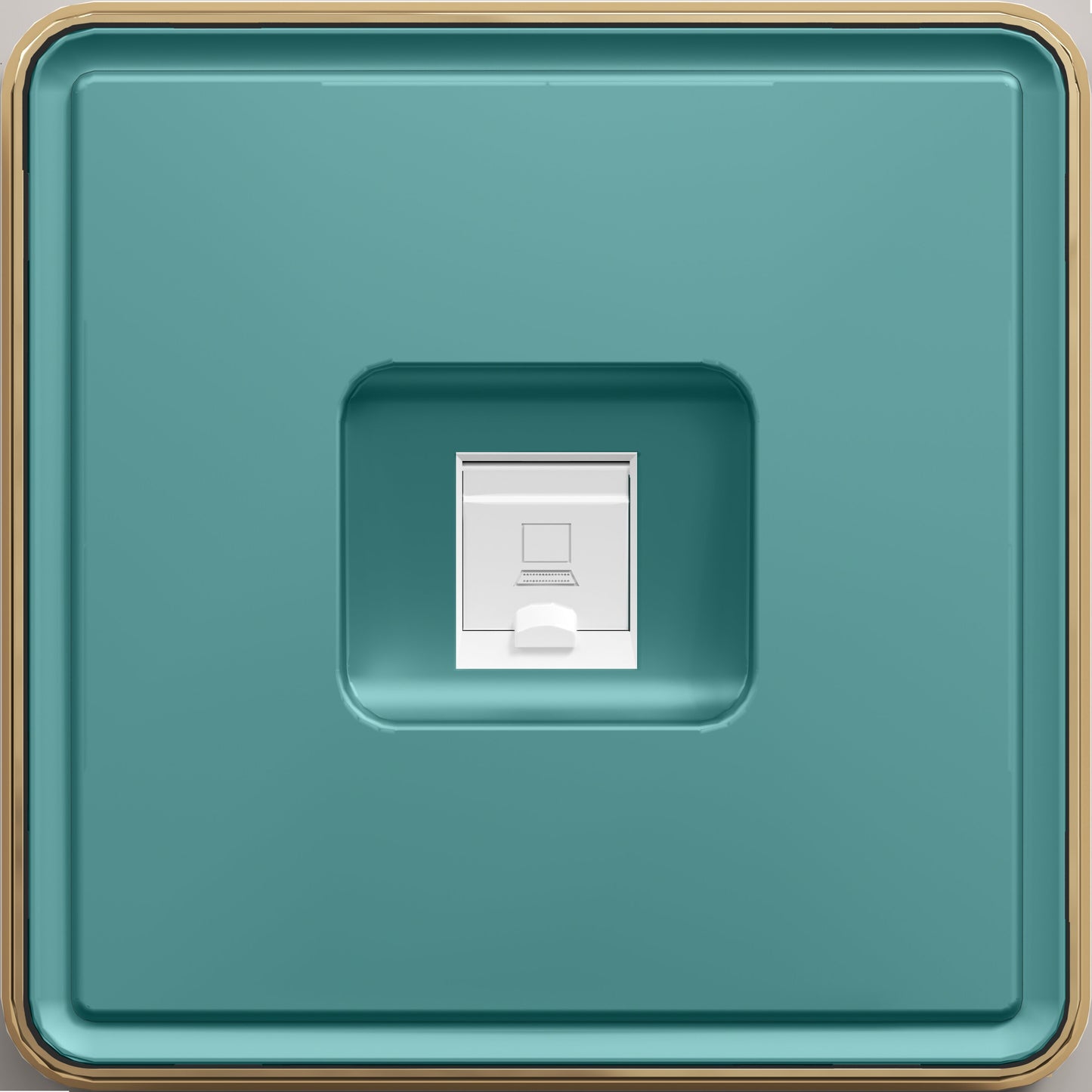 Розетка компьютерная, RJ45 CAT6, с/у, серия SAKURA