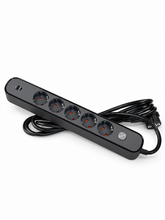 Удлинитель на 5 гнезд 3 м с выключателем, USB и Type-C, 3х1,5 мм², BV-0503-A/C, серия PROLINE-ULTRA