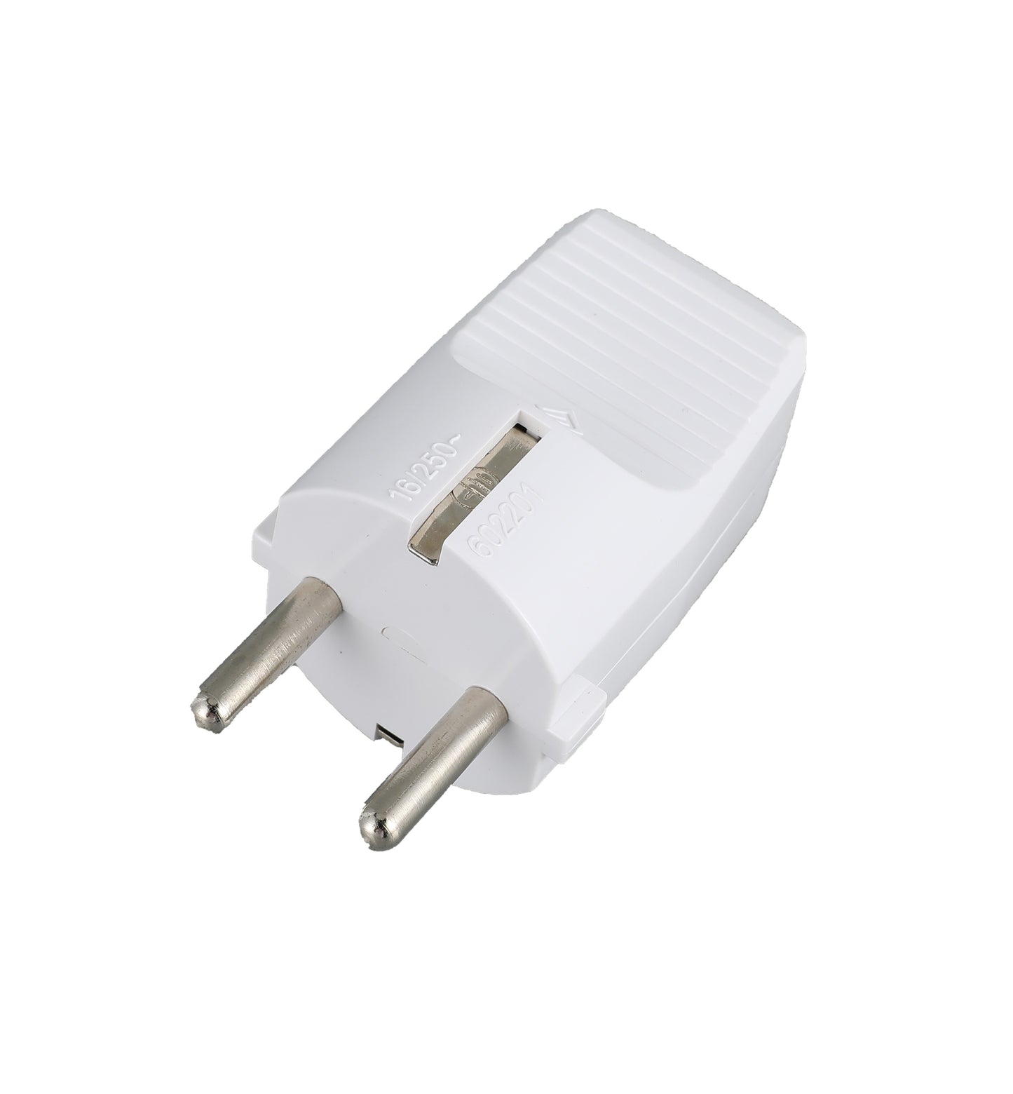 Вилка 602201, с/з белая 16А 250V