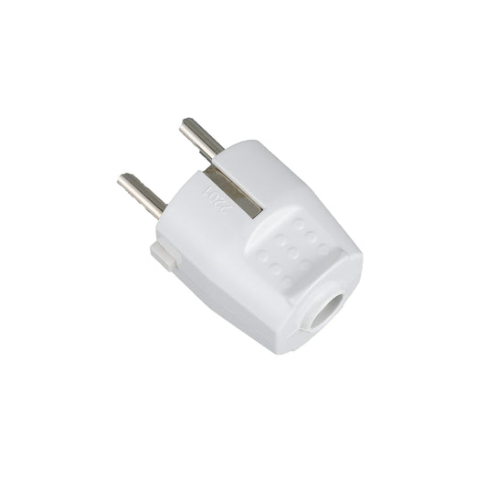 Вилка-2201, с/з белая 16А 250V