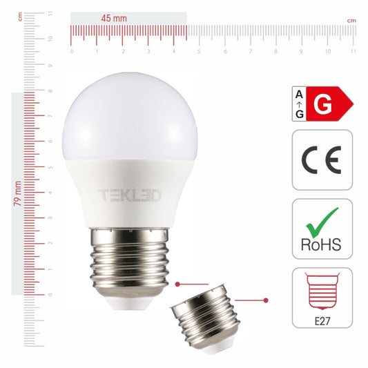 LED-Лампа G45 (5W, E27, 4000K) "Малый Шарик"
