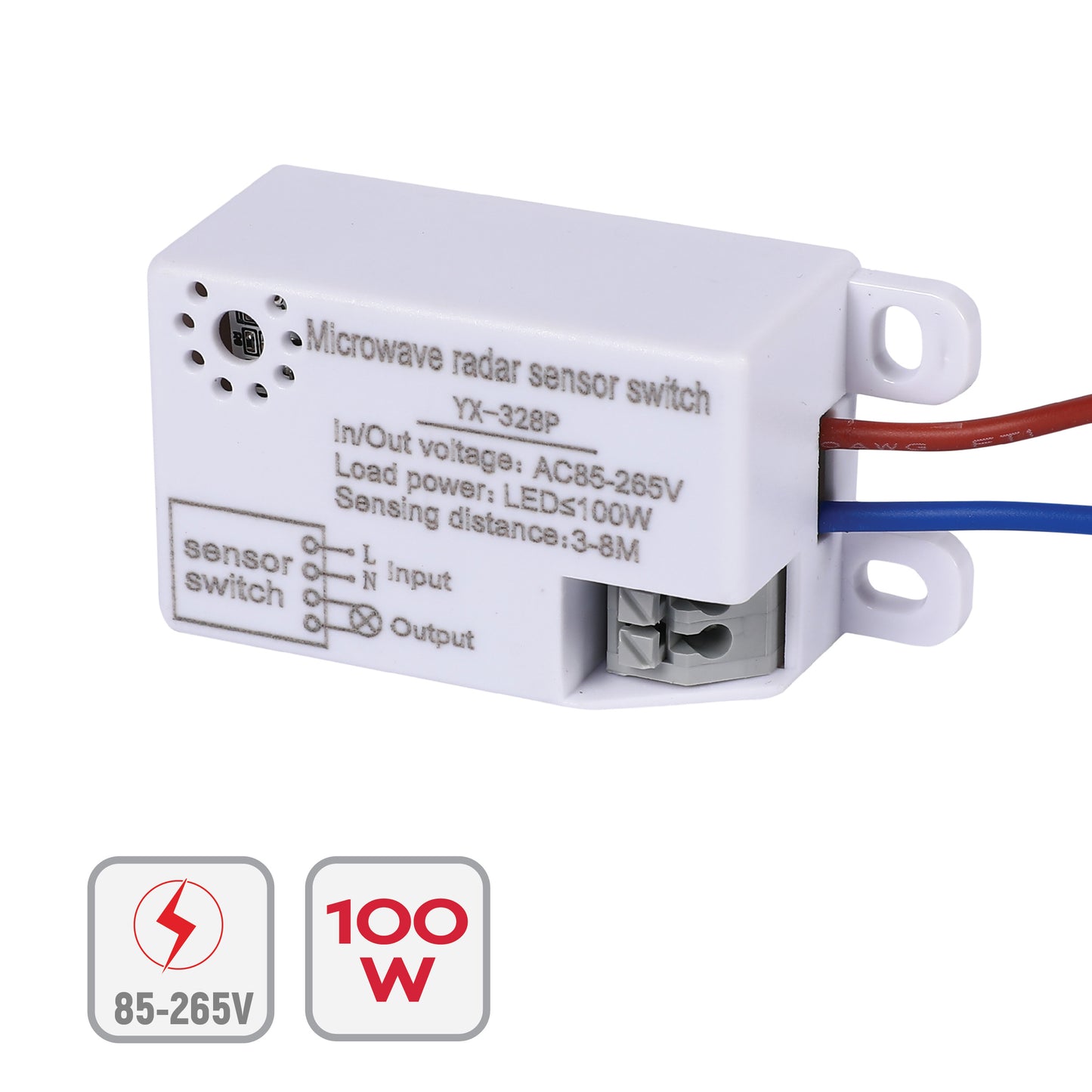 HJ01 - екпін жолағы және GU5.3 негізі бар заманауи трек шамы.