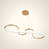 Люстра Oval LUX-6080 60W Brushed Gold L1200мм 3CCT (TEKLED)