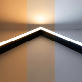 Накладной светодиодный светильник LED 8 Вт, черный (TEKLED)