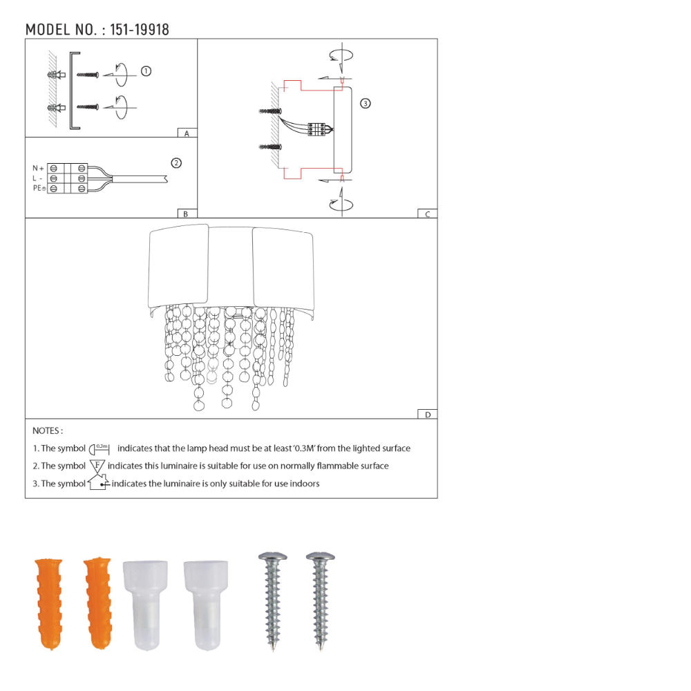 Светильник в старом золоте с димпльными кристаллами, идеален для стен в классическом интерьере.